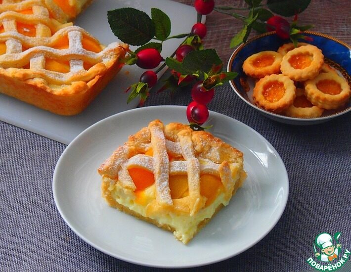 Нежный персиковый пирог