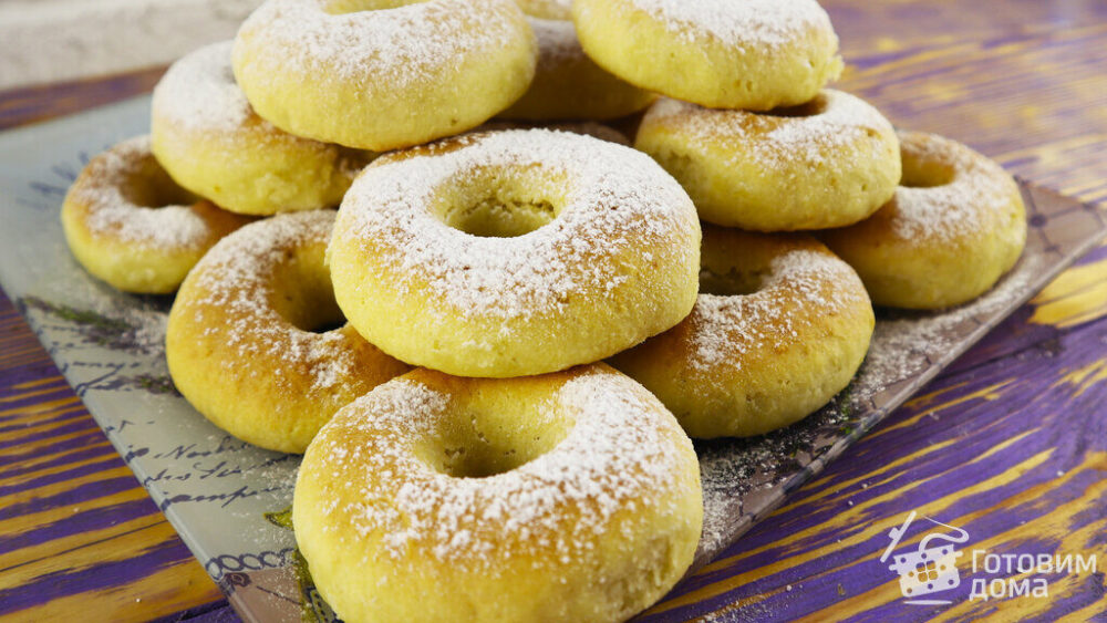 Пышные и вкусные творожные пончики без масла и дрожжей